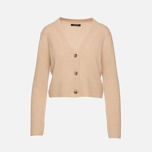 NWT Elyse Walker Dove Cropped Cardigan Sweater